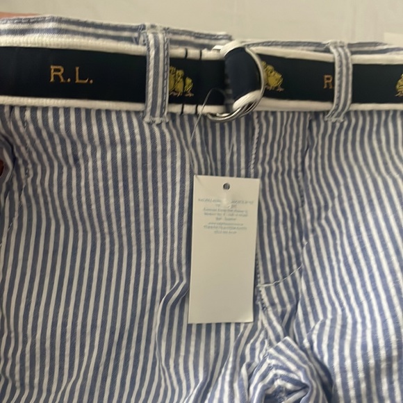 NWT Ralph Lauren seersucker pants with belt - Picture 2 of 5